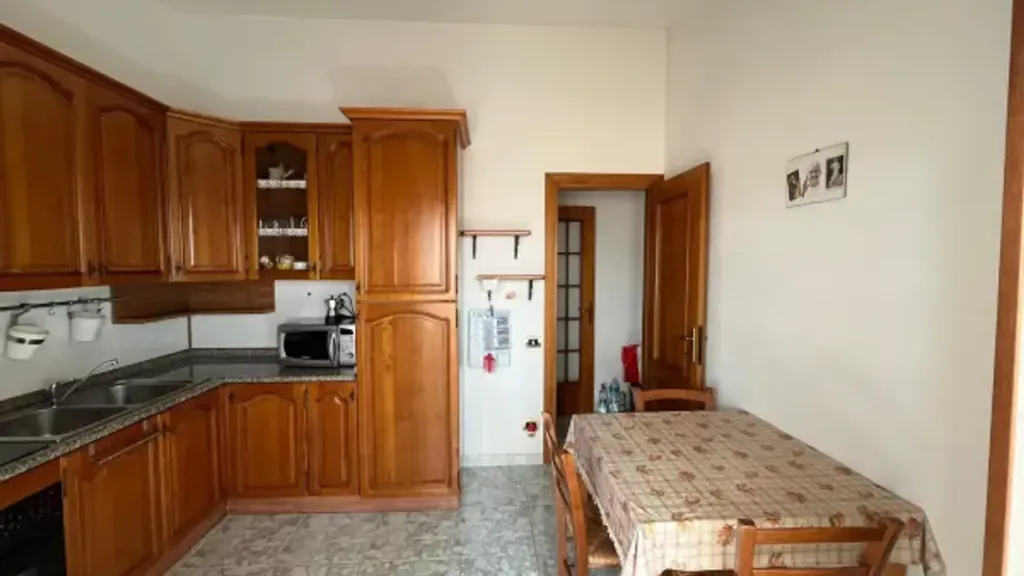 Köök - Panoramic Apartment with Terrace in Posada