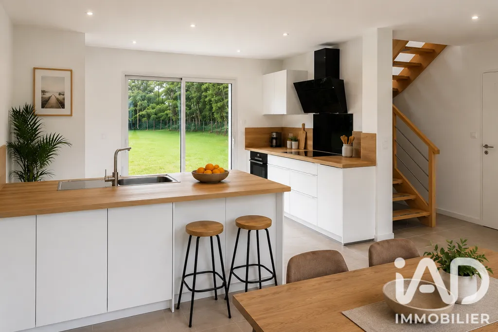 Cucina - New House with River View in Moëlan-sur-Mer