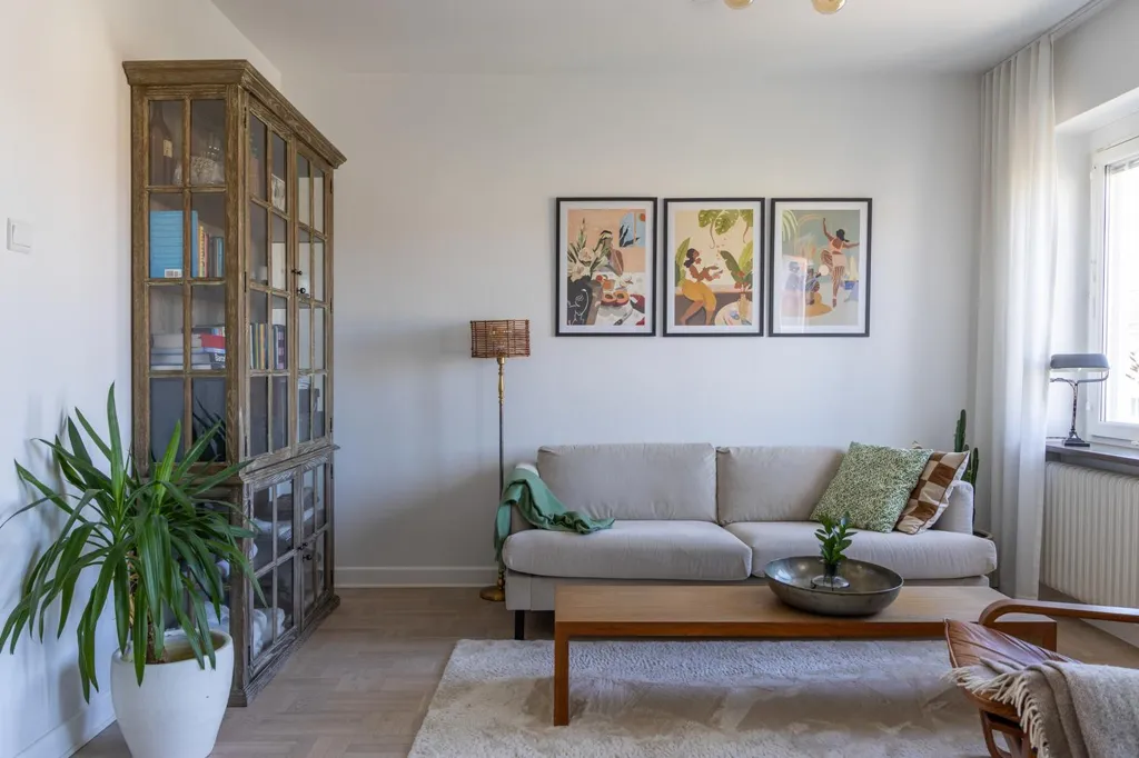 Séjour - Apartment with Balcony in Sorgenfri, Malmö