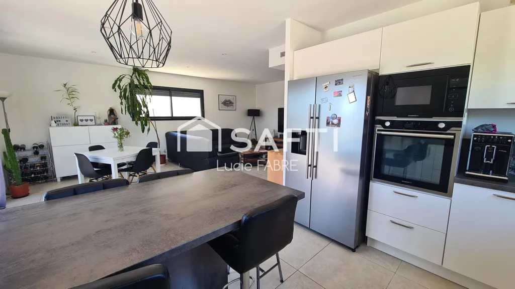 Cucina - Contemporary Flat with Pool in Aussonne