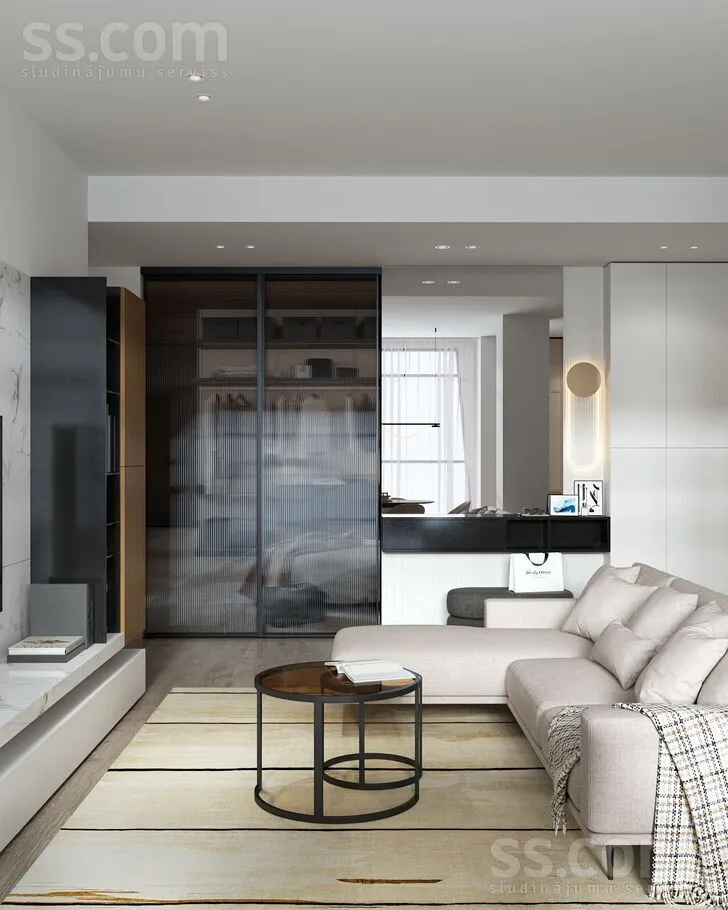 Séjour - Two-Bedroom Apartment with Park View in Dzintari