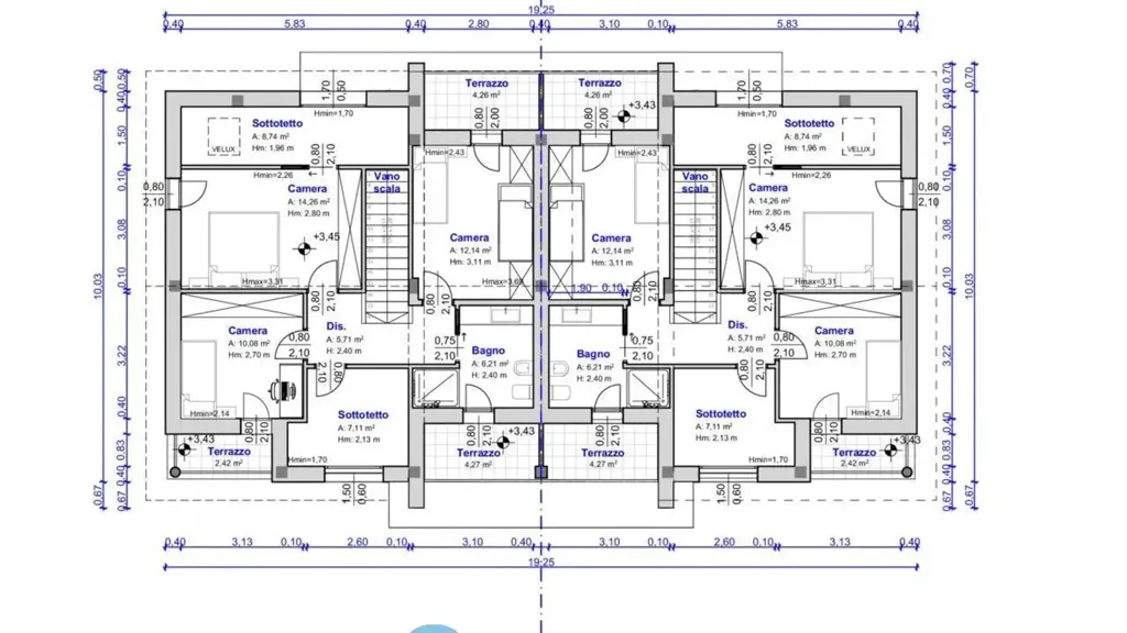 Plan - New Villa with Private Garden in Albignasego