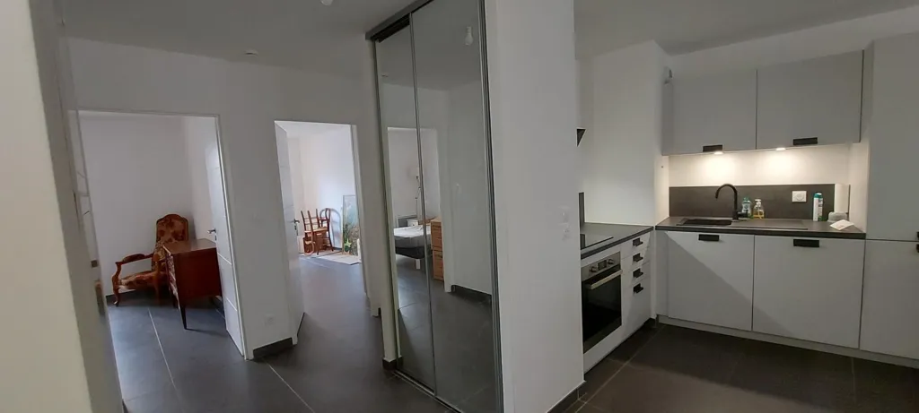 Köök - Spacious Apartment with Terraces in Nîmes Centre