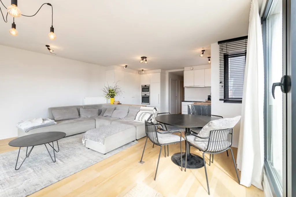 Séjour - Appartement d'Angle avec Vue Dégagée à Zoute