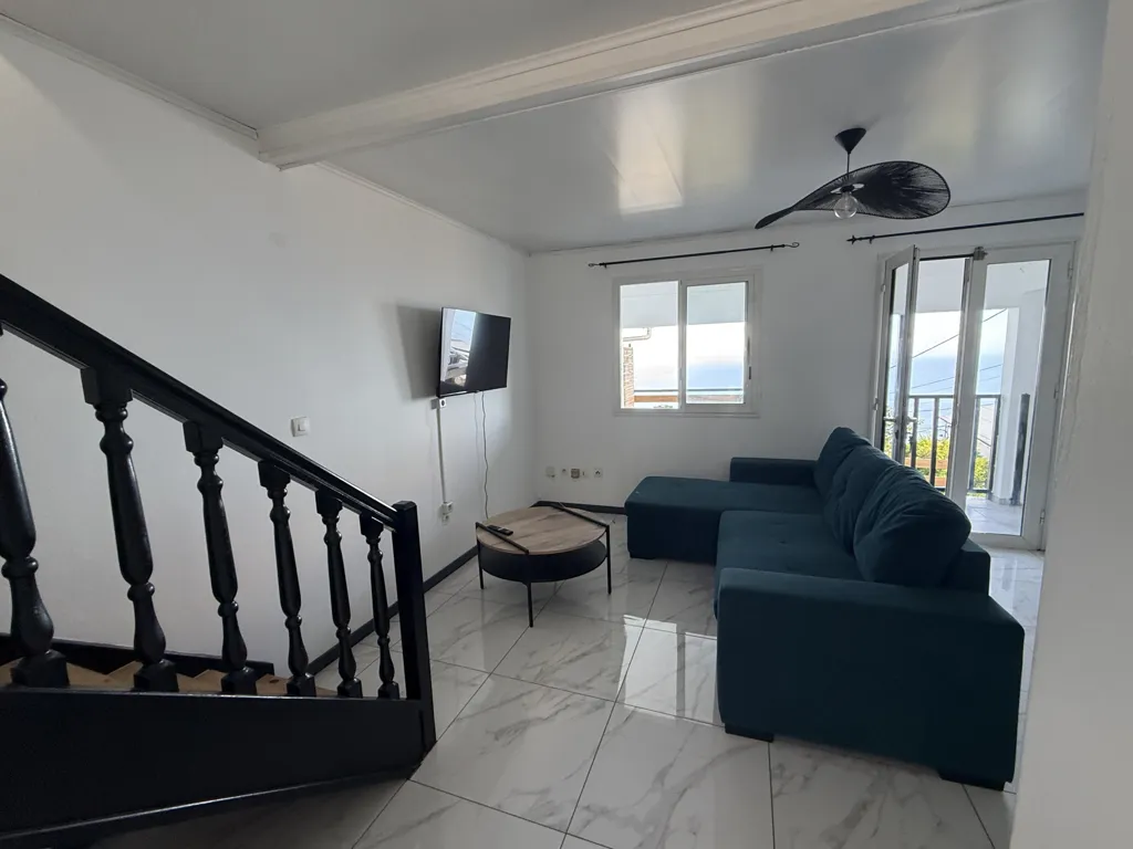 Séjour - Appartement avec Vue Mer à La Chaloupe