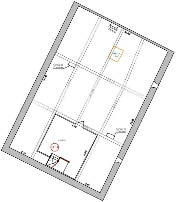 Plaan - Renovated Townhouse with Development Potential in Mont-de-Marsan