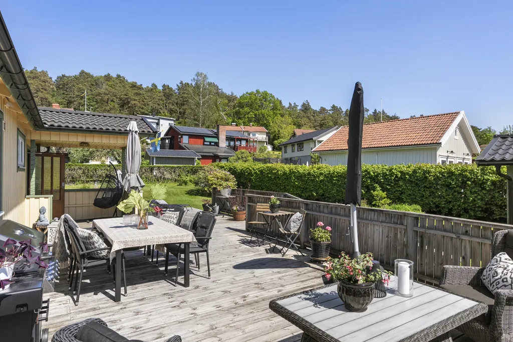 Terrasse - 1-Storey Villa with Garden in Kåhög