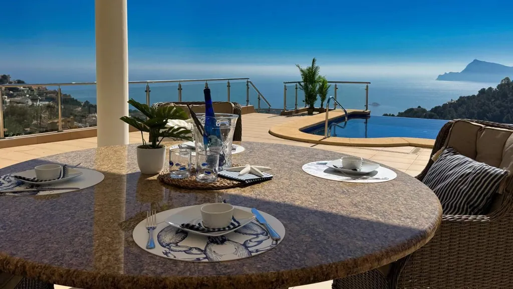 Terrasse - Villa with Sea Views in Altea