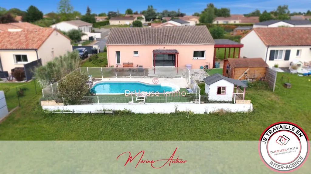 Õhuvaade - Modern House with Pool in Chabournay