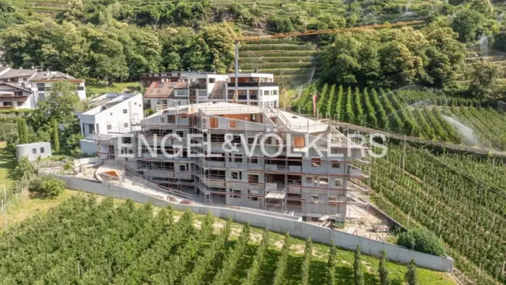Aerial - Sustainable Apartment with Panoramic View in Silandro