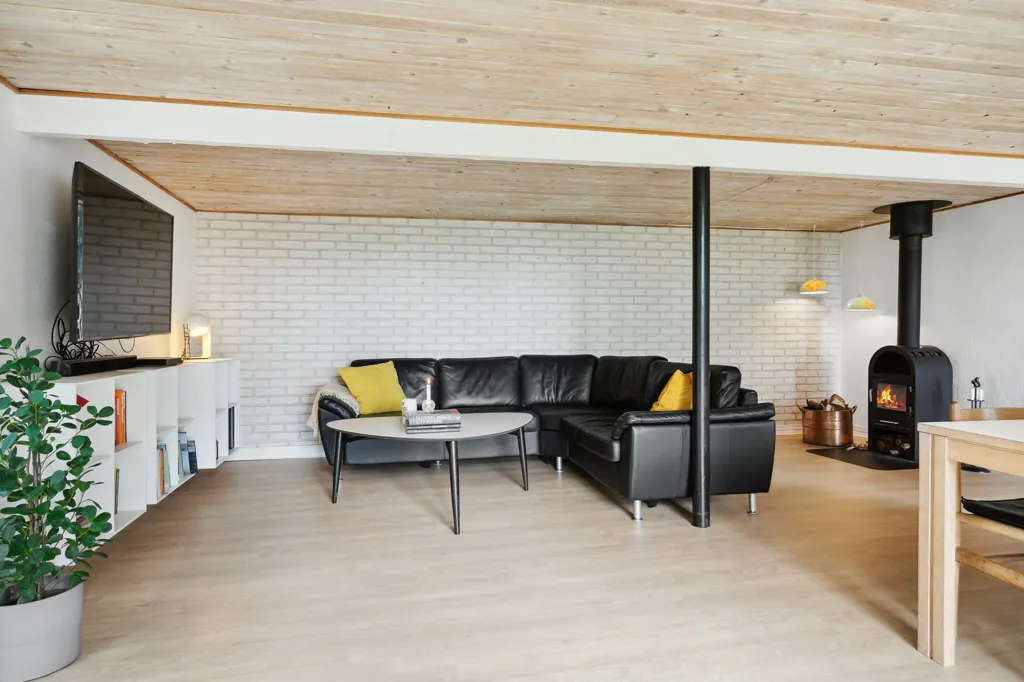 Living Room - 1937 Villa with Garden in Brovst