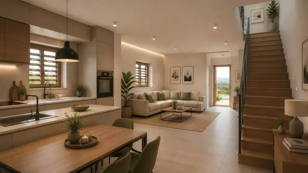 Cuisine - Terraced House with Panoramic View in Trissino