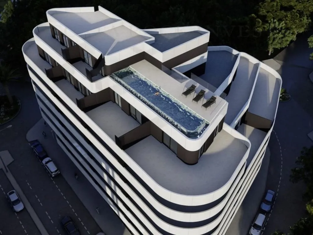 Aerial - 1 Bedroom Penthouse with Pool in Calpe