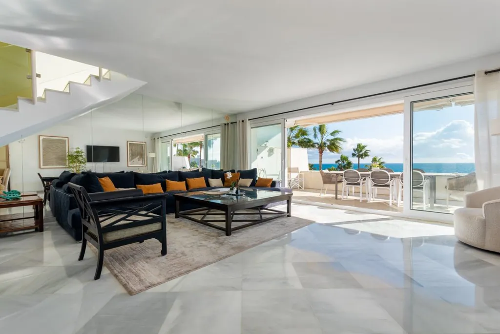 Séjour - Duplex Penthouse with Sea Views in Puerto Banús