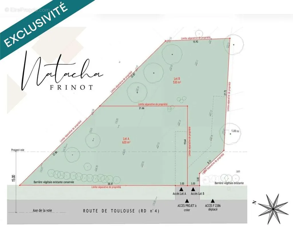 Floor Plan - Constructible Plot with Approved Plans in Fronton