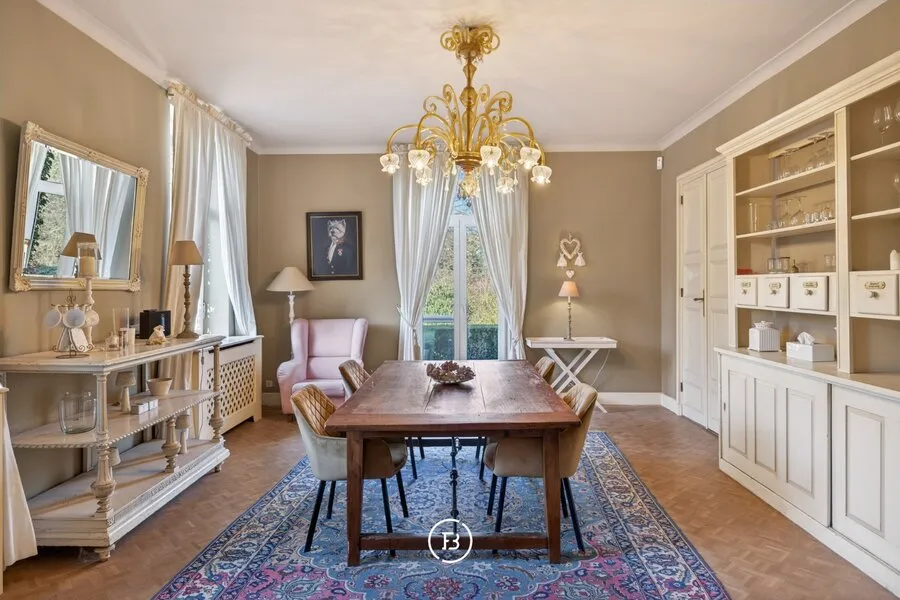 Söögituba - Charming Castle House with Pool near Hasselt