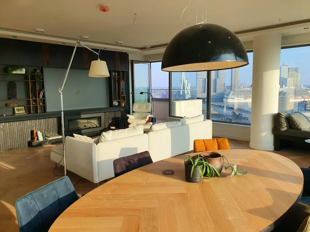 Soggiorno - Luxury Apartment in The CoolTower, Rotterdam
