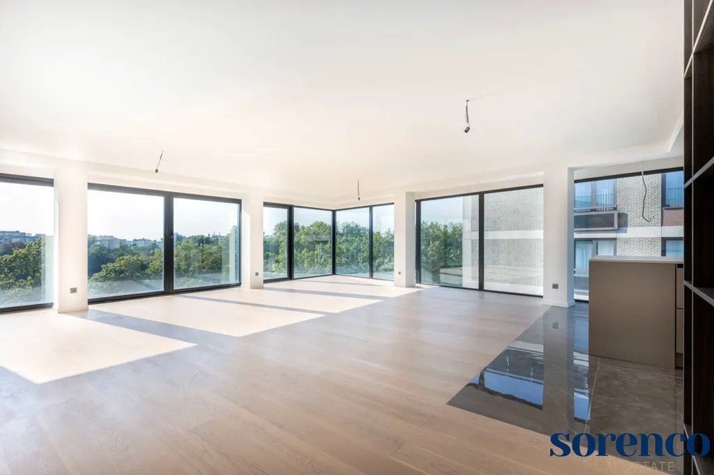 Séjour - Penthouse avec Terrasse Panoramique à Anvers
