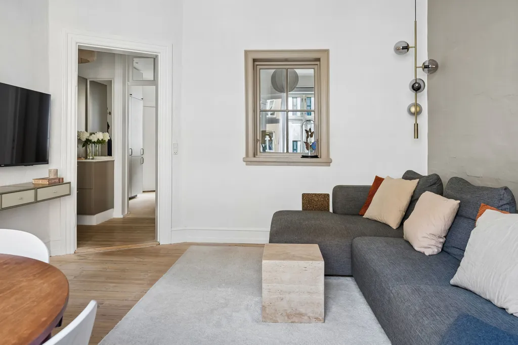 Soggiorno - Apartment with Original Features in Copenhagen Ø