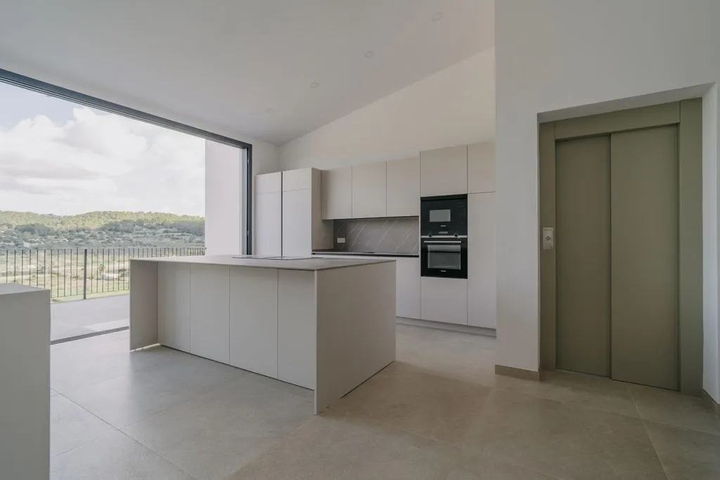 Köök - Luxury House with Mountain View in Sa Cabaneta