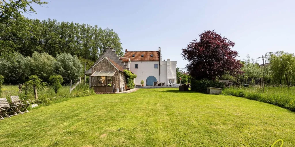 Jardin - Maison Charmante avec Vue sur la Nature à Michelbeke