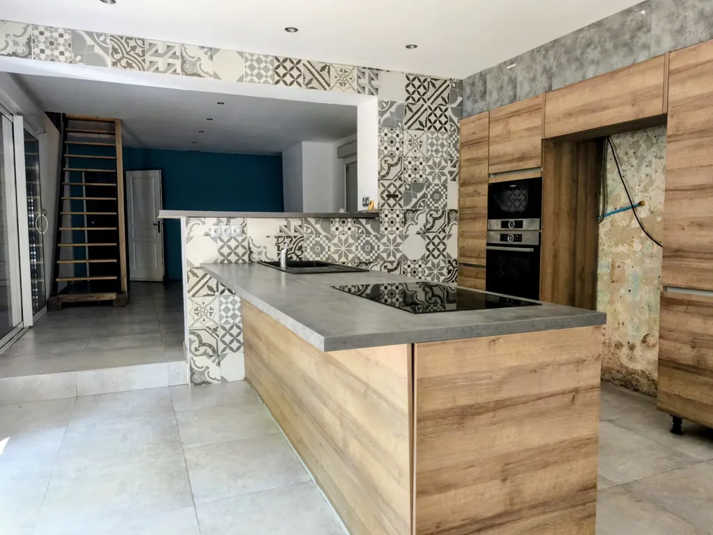 Cucina - 9-Bedroom House with Pool in Lussac