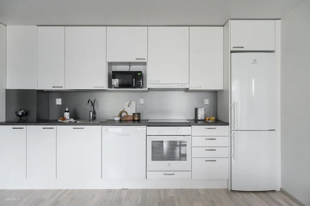 Köök - Modern Flat with City Centre Views in Oulu