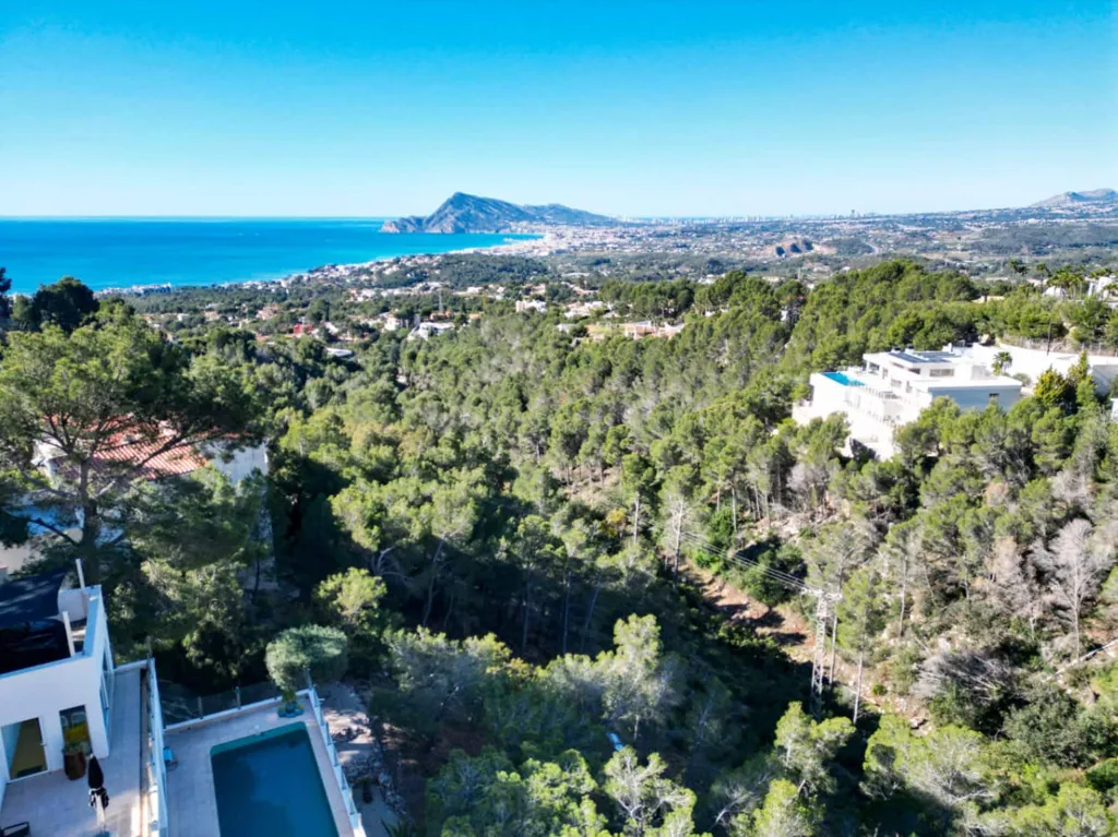 Õhuvaade - Villa with Sea View and Pool in Altea