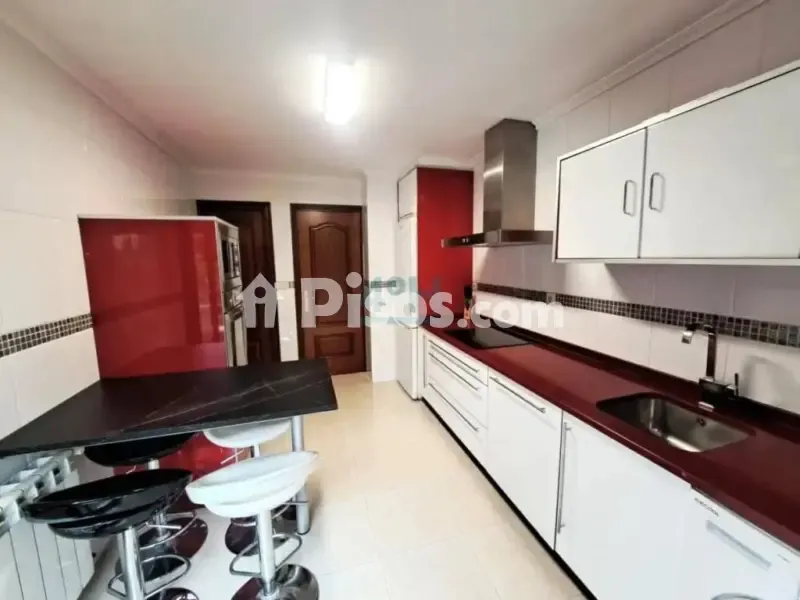 Köök - Furnished Flat with River Views in Allariz