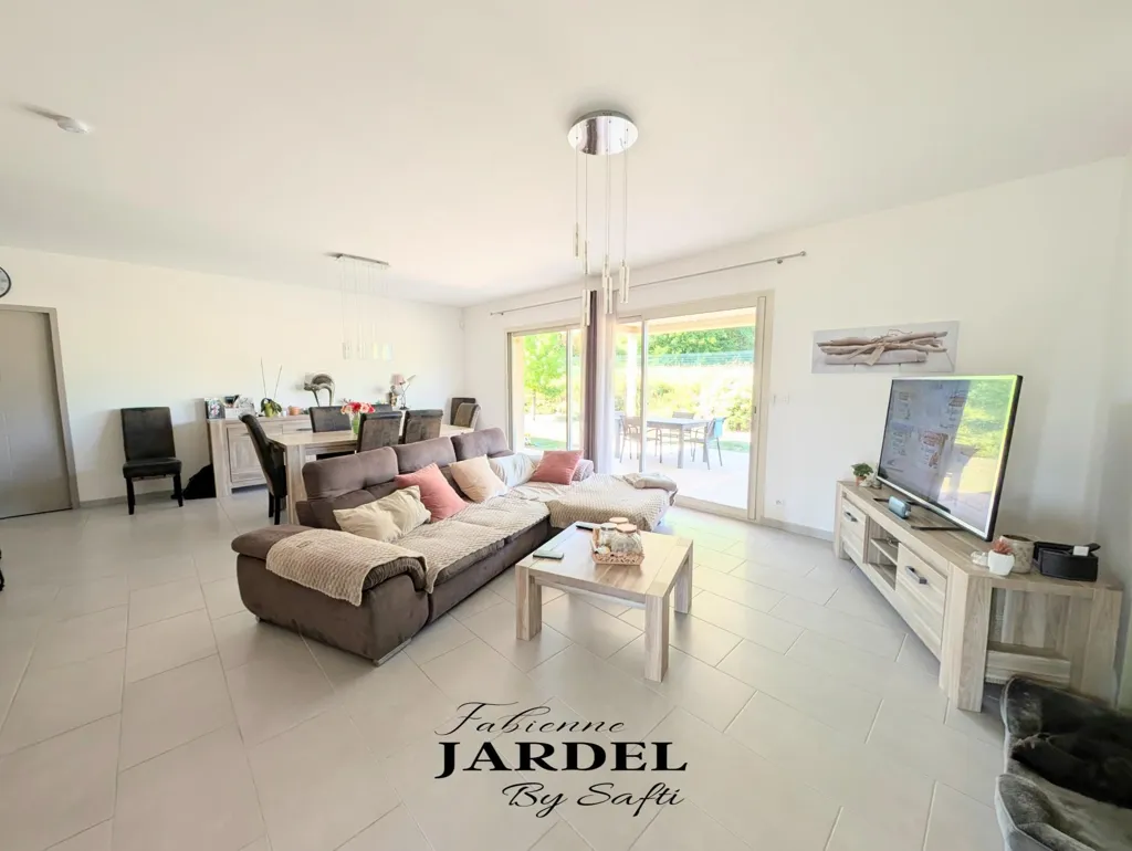 Living Room - Recent Villa with Pool in Carsac-Aillac