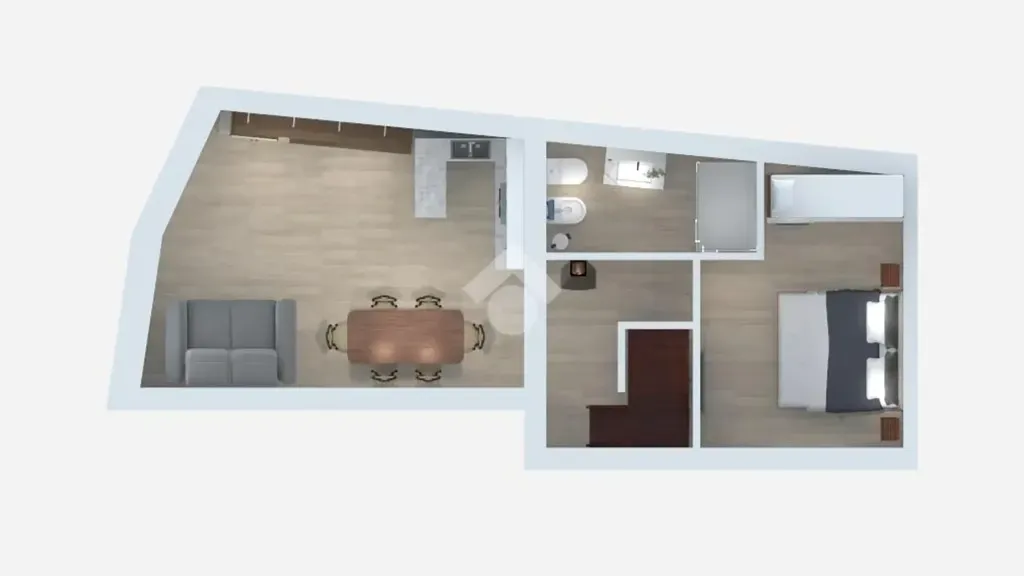 Plaan - Triplex in Historic Centre, San Felice del Benaco