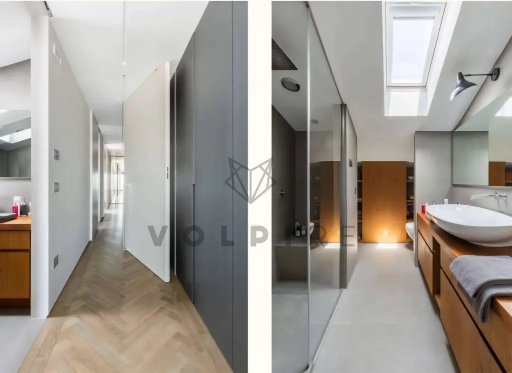 Salles de bain - Luxury Penthouse with Panoramic View in Bastia Umbra