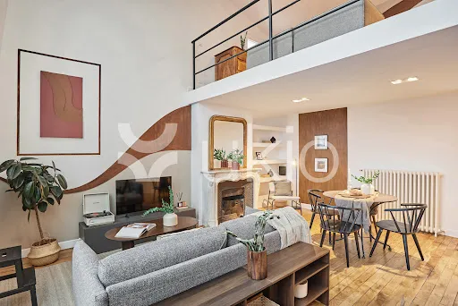 Séjour - Appartement de Luxe Rénové avec Ascenseur à Paris 5ᵉ