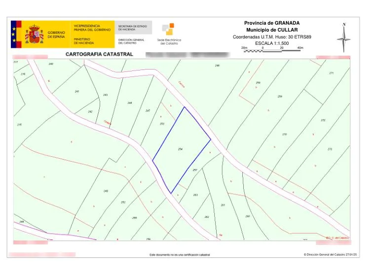 Land Parcel with Easy Access in Cúllar, Granada