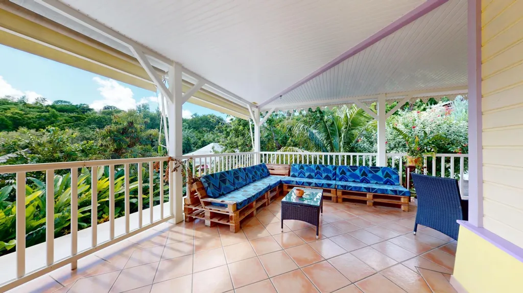 Terrasse - Villa avec Piscine et Terrasses au Diamant