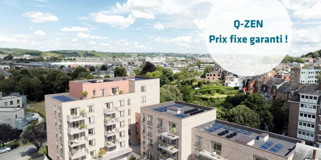 Aerial - Apartment with Solar Panels in Namur