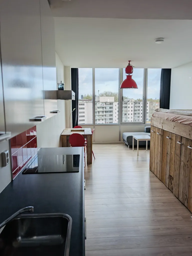Cucina - Studio Near Erasmuspark with Utilities Included