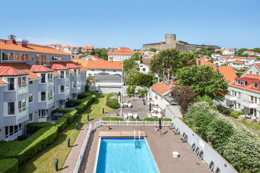 Õhuvaade - Maritime Villa with Pool and Sea View in Marstrand