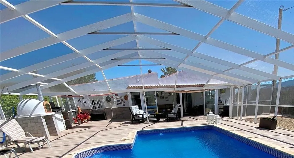 Piscine - Modern Chalet with Pool and Terrace in Huércal-Overa