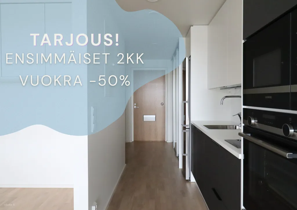 Kitchen - Modern Studio with Garden in Leppävaara