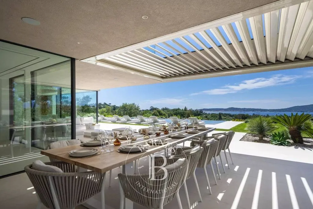 Terrace - Luxury Villa with Sea View in Grimaud