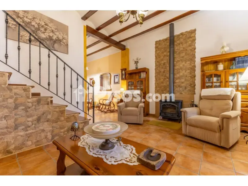 Living Room - Restored Rustic House with Garden in Carcaixent