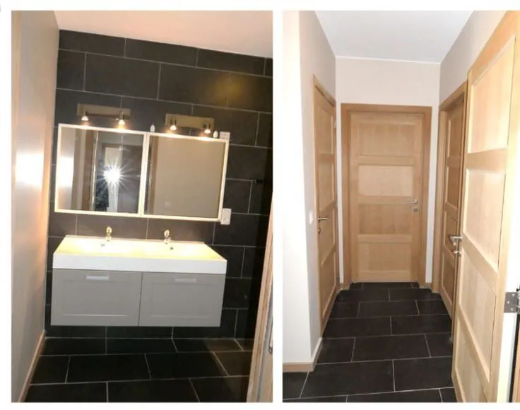 Salles de bain - Appartement Rez-de-Chaussée avec Terrasse à Hélécine
