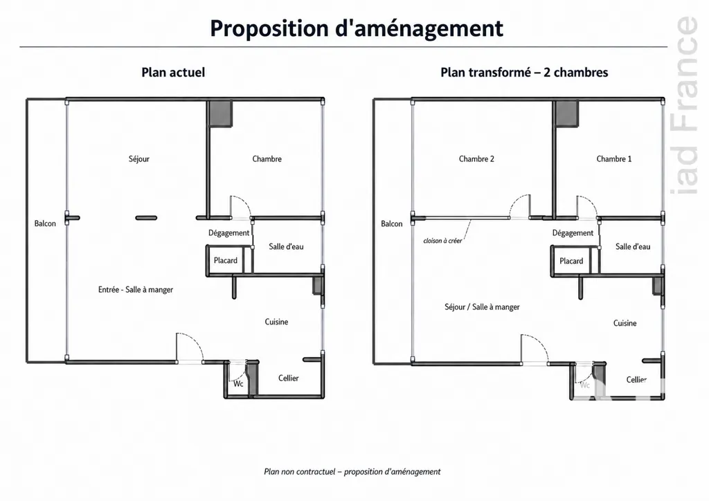 Planimetria - 3-Bedroom Flat with Park View in Vaucresson