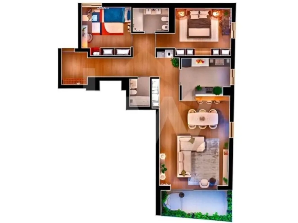 Plan - Luxury Apartment with River View in Barreiro