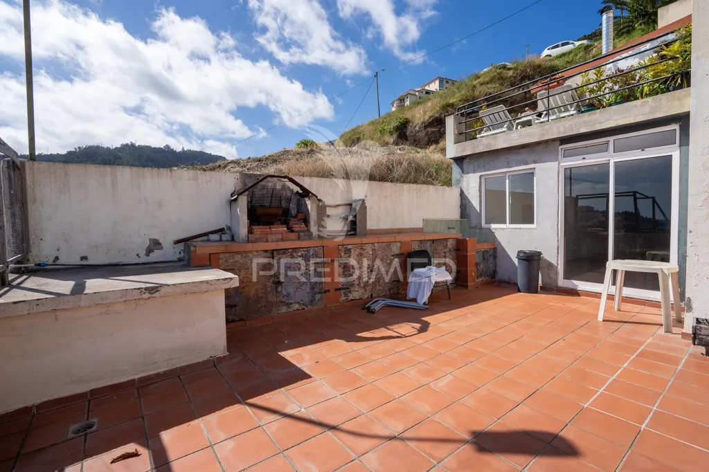 Terrasse - T2 Apartment with Balcony and BBQ in Caniço