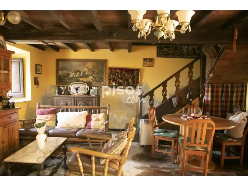 Living Room - Traditional Asturian Rural Complex in Buslaz