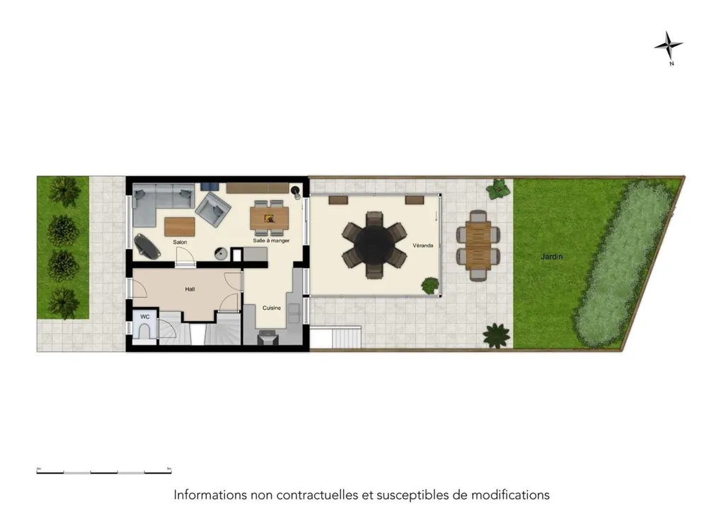 Floor Plan - Two-Faced House with Garden in Gembloux