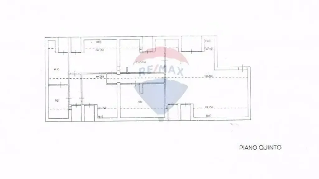 Plan - Mansard Apartment in Historic Building, Enna