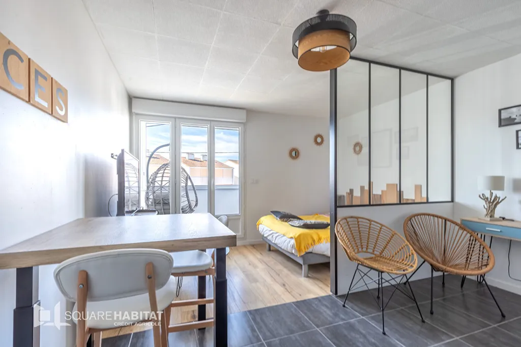 Chambres - Studio avec balcon au sud à Saint-Hilaire-de-Riez